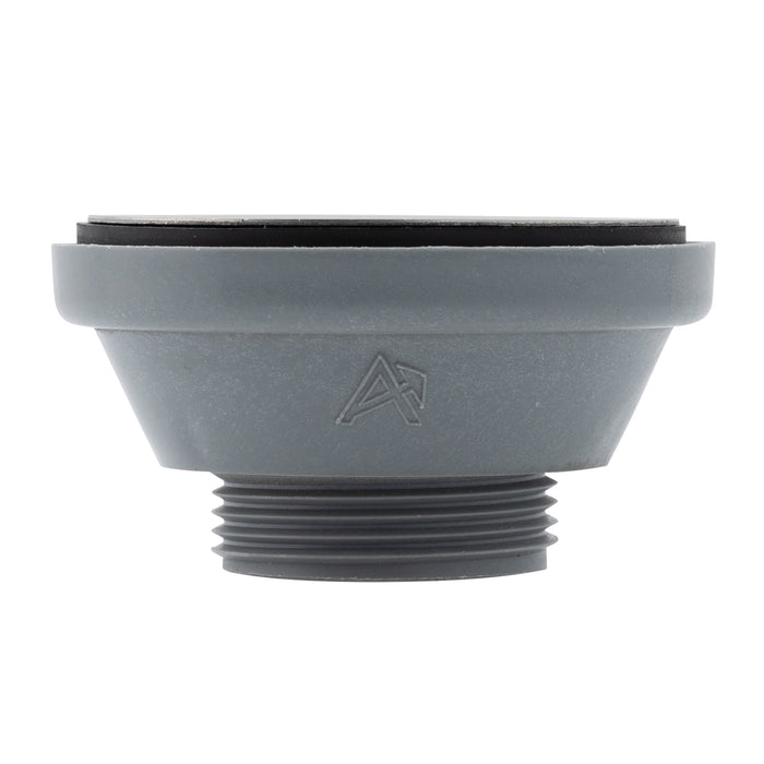 Ambassador Marine S01-0104-UP-R 1 1/2" Drain, Straight Drain, Low Profile, 1 1/4"-M Thread, w/Chain Stopper (Ultra-Mirror Finish)