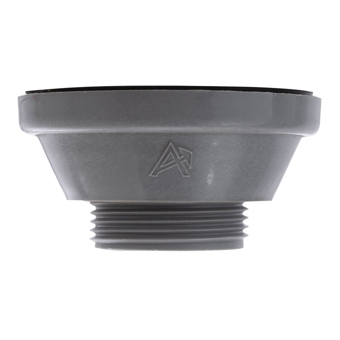 Ambassador Marine S01-0104-UP-R 1 1/2" Drain, Straight Drain, Low Profile, 1 1/4"-M Thread, w/Chain Stopper (Ultra-Mirror Finish)