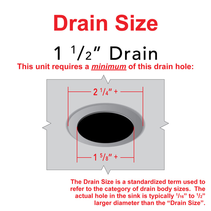 Ambassador Marine S01-0309-NP-R 1 1/2" Drain, Flip Trap Sink Drain (no Overflow), 1 1/4" & 1 1/2" Hose Barb (Brushed Nickel)