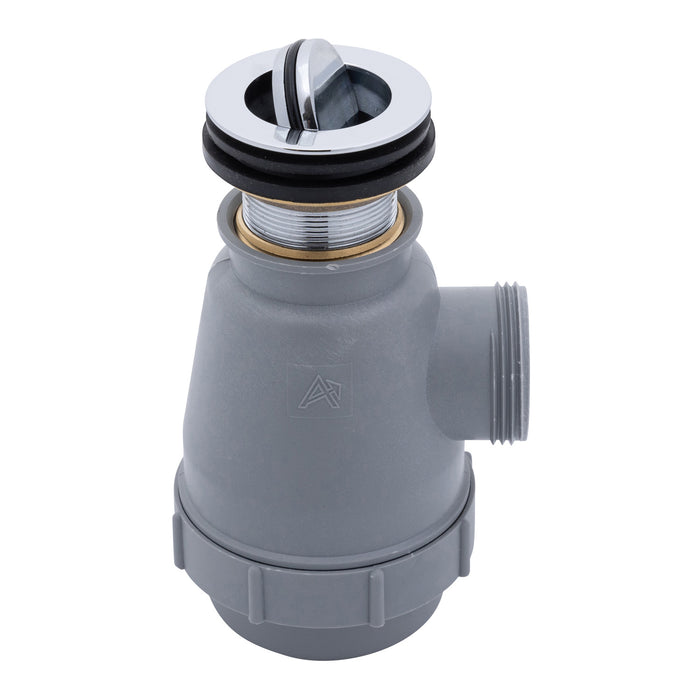 Ambassador Marine S01-0316-CP-R 1 1/2" Drain, Flip Trap Sink Drain (no Overflow), 1 1/4"-M Thread (Chrome)