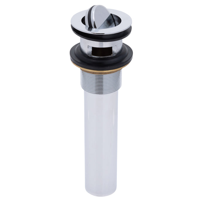 Ambassador Marine S01-0511-CP-R 1 1/2" Drain, Flip Drain (with Overflow), Straight, 1 1/4" Sweat (Chrome)