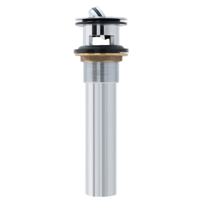 Ambassador Marine S01-0511-CP-R 1 1/2" Drain, Flip Drain (with Overflow), Straight, 1 1/4" Sweat (Chrome)