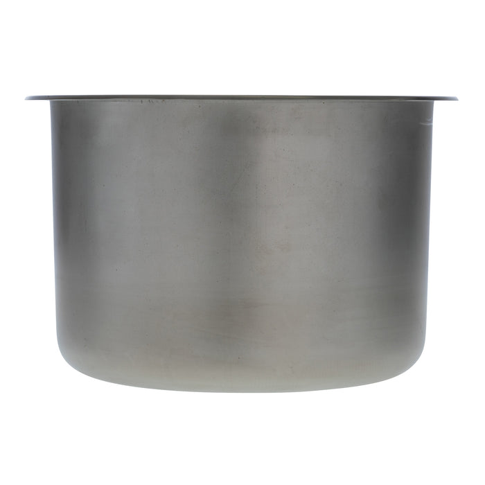 Ambassador Marine S14-2700-UM-R Cylinder Sink (Ultra-Mirror Finish), 304 Stainless Steel, 2" Drain, SoundKOTE