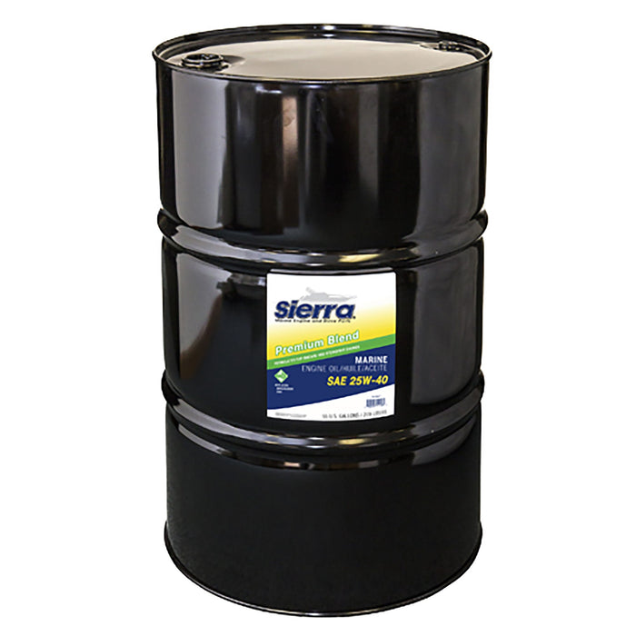 Sierra 94007 Oil-25W40 FCW I/O-I/B, 55 Gal. Drum