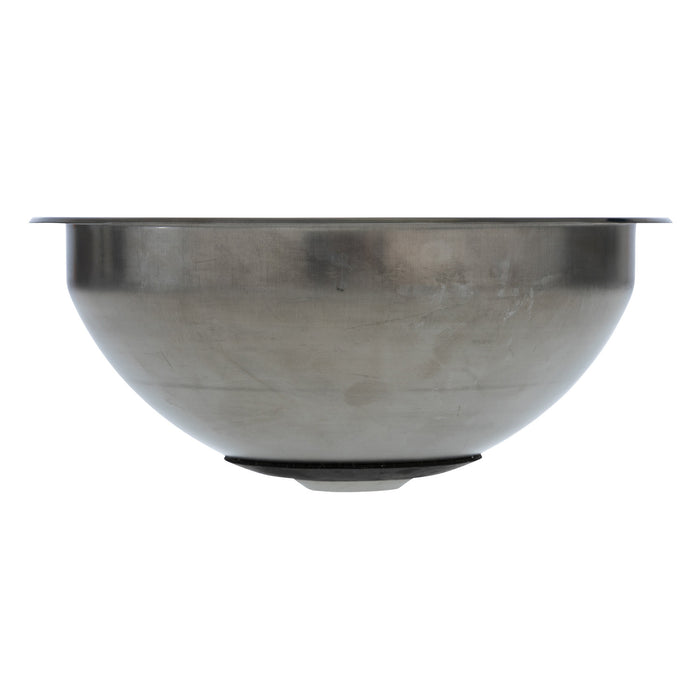Ambassador Marine S24-6400-UM-R Half-Sphere Sink (Ultra-Mirror Finish), 304 Stainless Steel, 1 1/2" Drain, SoundKOTE