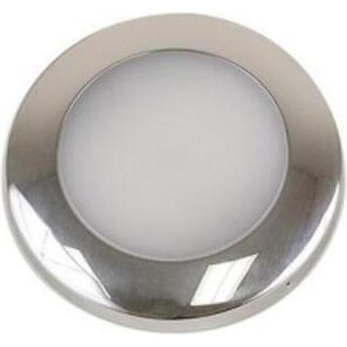 Scandvik 41671P S3 Surface Mount LED Downlight w/Stainless Bezel, Warm White / Blue