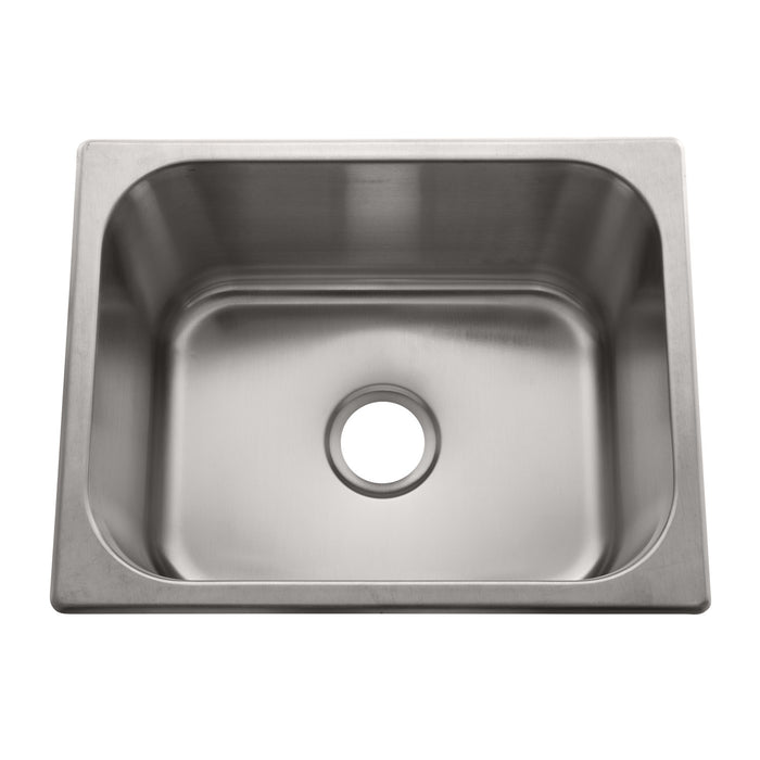 Ambassador Marine S44-1711-BR-R Rectangle Sink (Brushed Finish), 304 Stainless Steel, 2" Drain, SoundKOTE