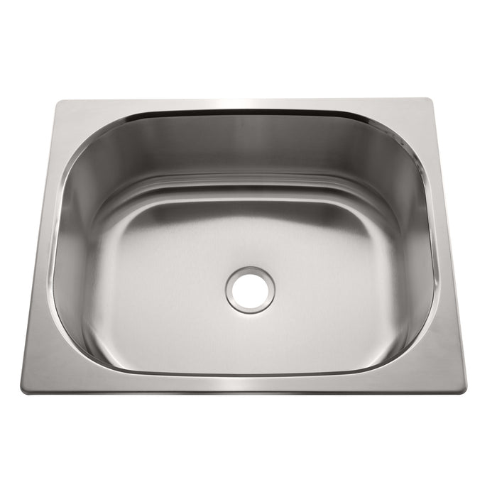 Ambassador Marine S44-1732-BR-R Rectangle Sink (Brushed Finish), 304 Stainless Steel, 2" Drain, SUPER-SoundKOTE