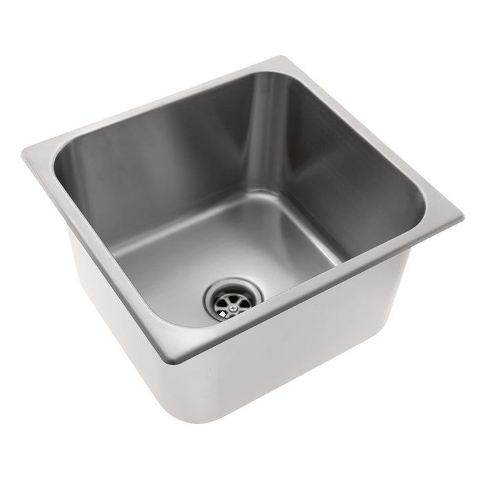 Ambassador Marine S44-1831-BR-R Rectangle Sink (Brushed Finish), 304 Stainless Steel, 2" Drain, SoundKOTE