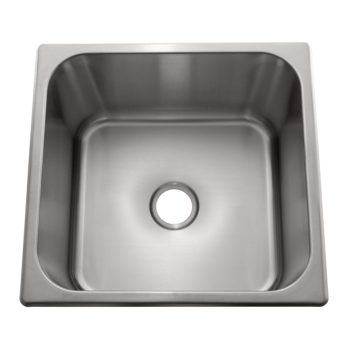 Ambassador Marine S44-1831-BR-R Rectangle Sink (Brushed Finish), 304 Stainless Steel, 2" Drain, SoundKOTE