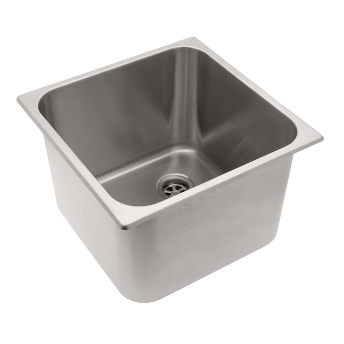 Ambassador Marine S44-4914-BR-R Rectangle Sink (Brushed Finish), 304 Stainless Steel, 2" Drain, SoundKOTE