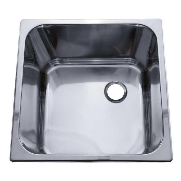 Ambassador Marine S44-4914-UM-R Rectangle Sink (Ultra-Mirror Finish), 304 Stainless Steel, 2" Drain, SoundKOTE