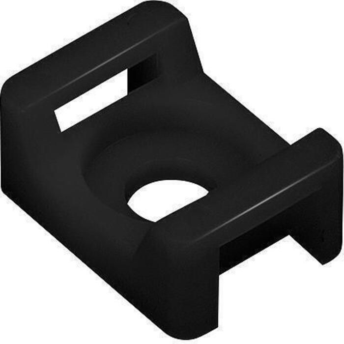 Seachoice 14194 Saddle Mount, Black, #8 Fastener, 10/pk