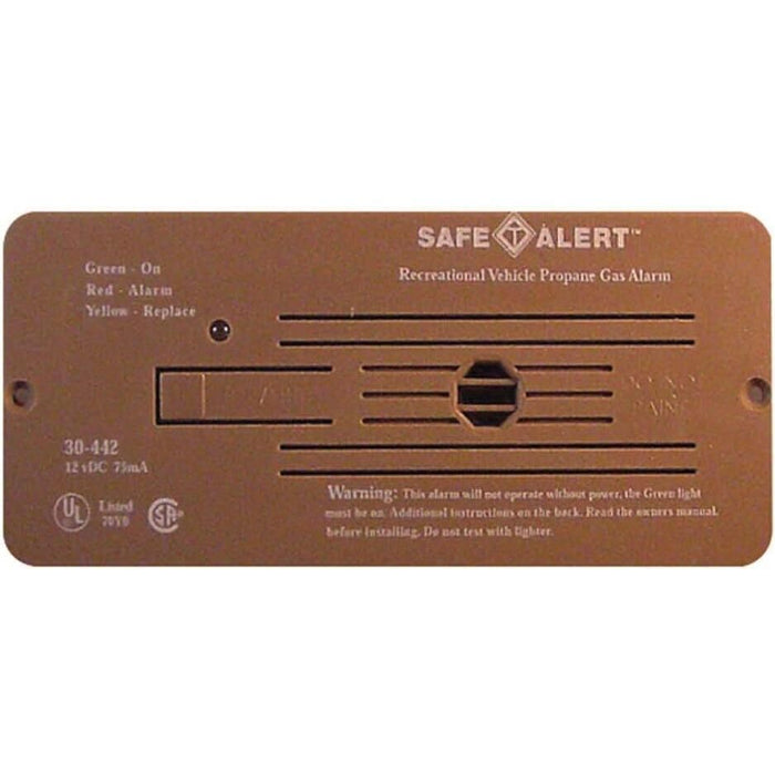 MTI Industries 30-442-P-BR 12V 30 Series Safe-T-Alert Flush Mount RV Propane/LP, Gas Alarm