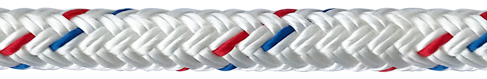 Samson Rope 6.05024E+11 Samson Rope 605024015083 Samson 605024015083, Harbormaster Anchor Line, 3/8" x 150', White w/Red & Blue Tracer