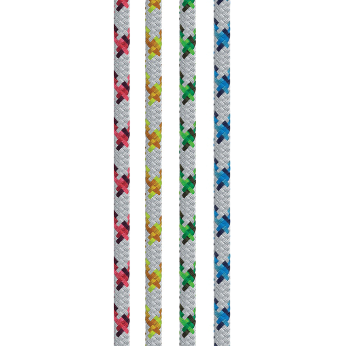 Samson Rope 4.35021E+11 Samson Rope 435020505030 Samson 435020505030 XLS3 Yacht, Braid, 5/16" (8mm) x 500', White w/Green Tracer