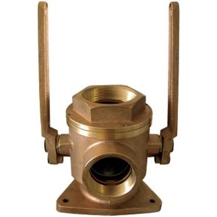 Groco SBV-1250-P 1-1/4" Safety Seacock w/1" Side Port