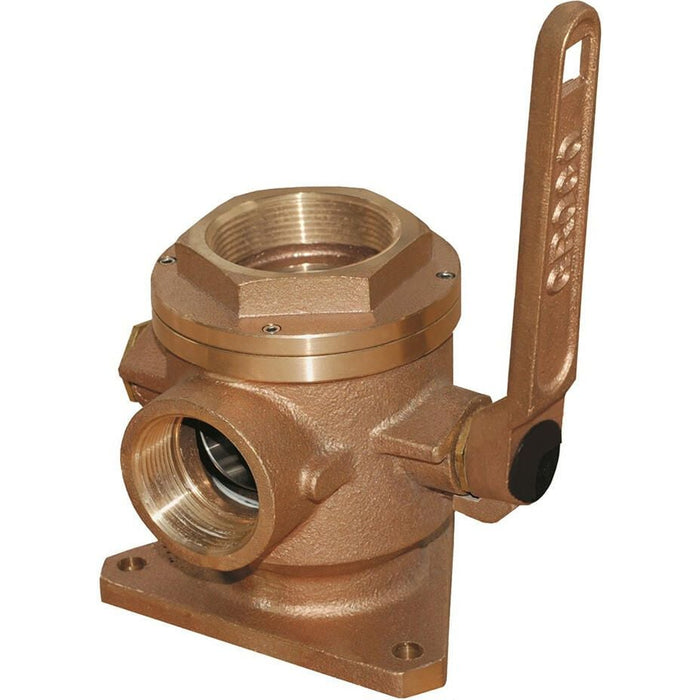 Groco SBV-2500-P 2-1/2" Safety Seacock w/2" Side Port
