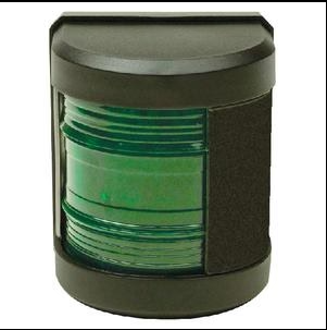 Seachoice Starboard - Luz lateral clásica LED con brida de acero inoxidable