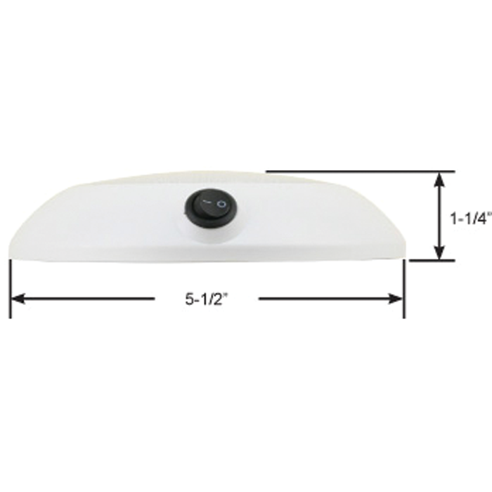 Scandvik 41340P LED Ceiling Light W/Switch
