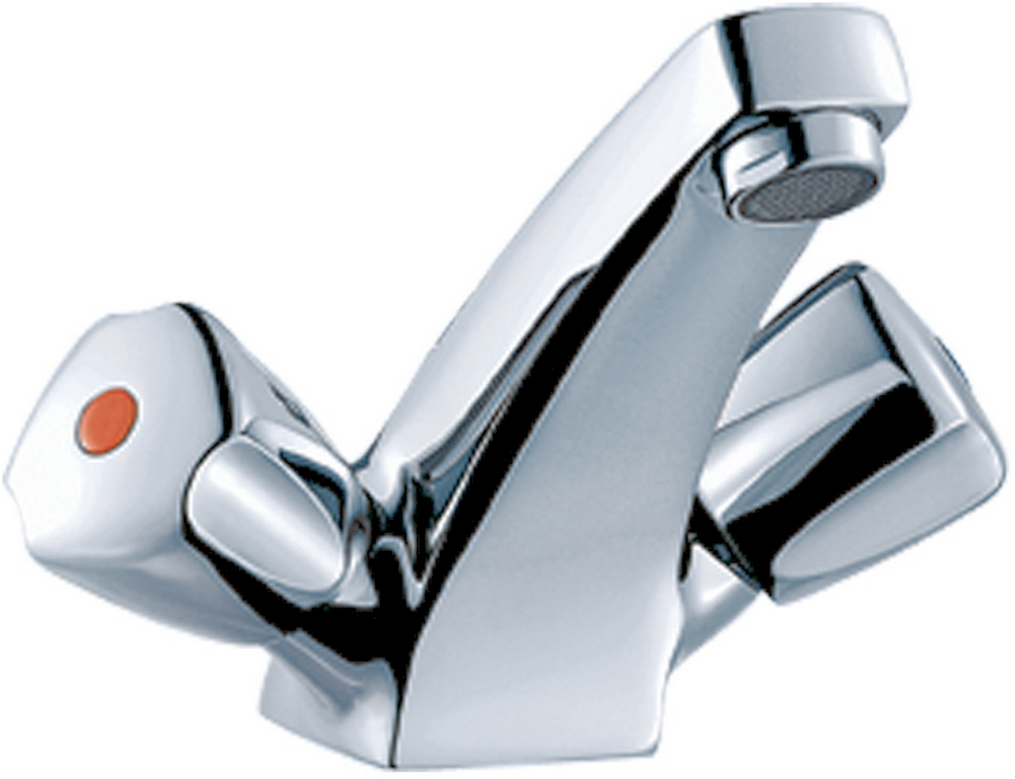 Scandvik 70001 Chrome Plated Brass Classic Basin Mixer Faucet