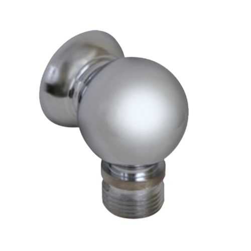 Scandvik 10003P Chrome Plated Brass Compact Bulkhead Connection for Shower Hose, 3/8" BSP-M Hose Connection
