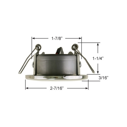 Scandvik 41416P A2.5 Four Color LED Down Light