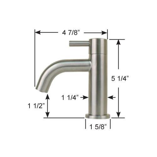 Scandvik 74106 Nordic Stainless Steel Cold Water Tap