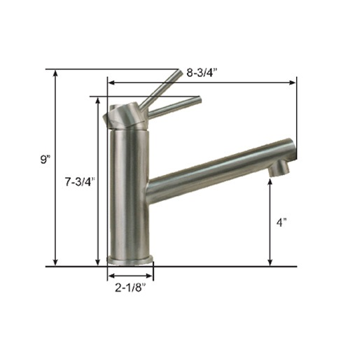 Scandvik 74121 Nordic Stainless Steel Basin Mixer