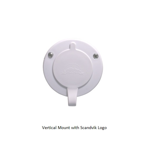 Scandvik 10252 Replacement Cap, White, f/Horizontally Mounted Recessed Showers 10055, 10275, 10298, 10826