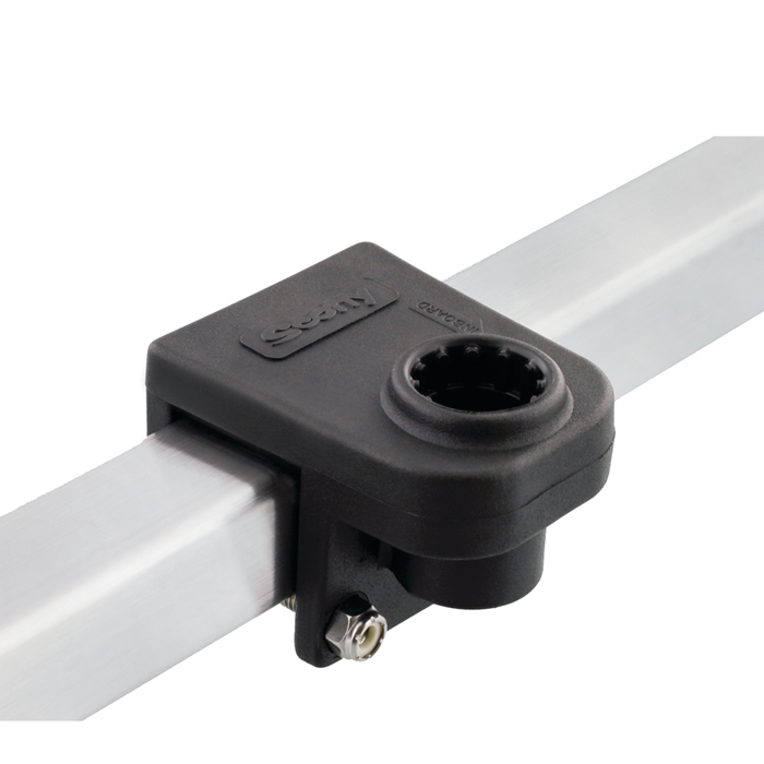 Scotty 0243-BK Rod Holder 1-1/4" Square Rail Mount, Black