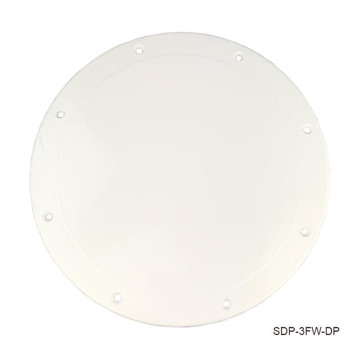 TH Marine SDP-3FW-DP T-H Marine Screw Down Deck Plate 10" OD, Fish White