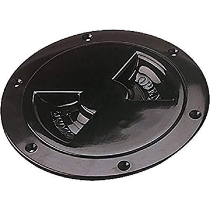 Sea Dog 337145-1 Sea-Dog Screw Out Deck Plate, 4" Black