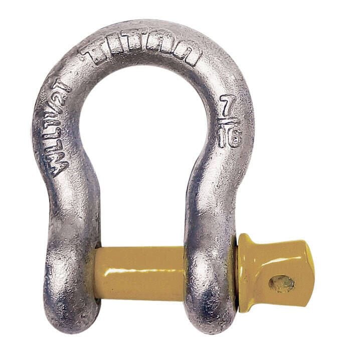 Titan Chain 10319053 Hot Galvanized Bow Shackle, 7/16"