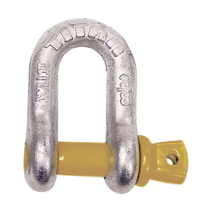 Titan Chain 10319066 Hot Galvanized D Shackle, 1/2"