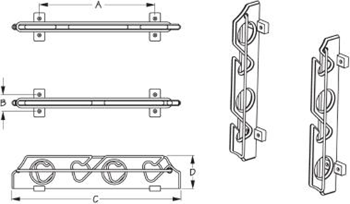 Sea Dog 325624-1 Sea-Dog 4-Rod Storage Rack