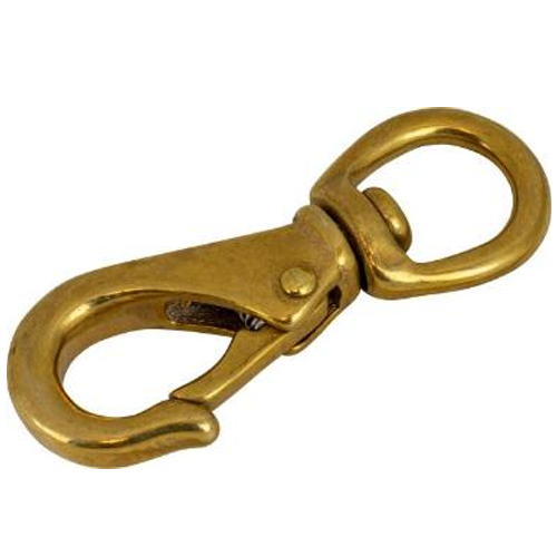 Sea Dog 139132-1 Brass Swivel Eye Snap Size-2, Carded