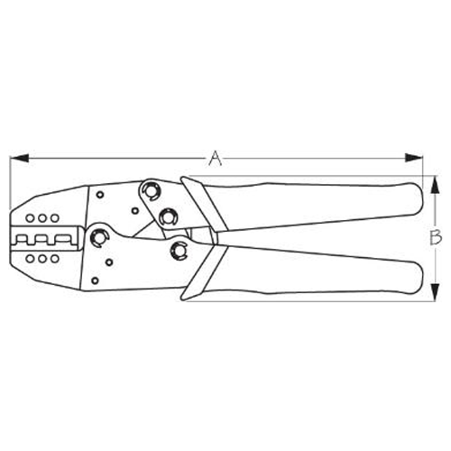 Sea Dog 429910-1 SeaDog Deluxe 22 to 10 Gauge Terminal Crimper Tool, Powder Coated Steel