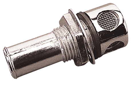 Sea Dog 352110-1 Straight Gas Tank Vent, Chrome Zinc, Carded