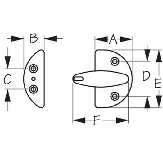 Sea Dog 221670-1 Stainless Door Button