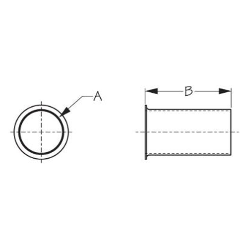 Sea Dog 520230-1 Sea-Dog Brass Drain Tube 1" X 2-7/8"