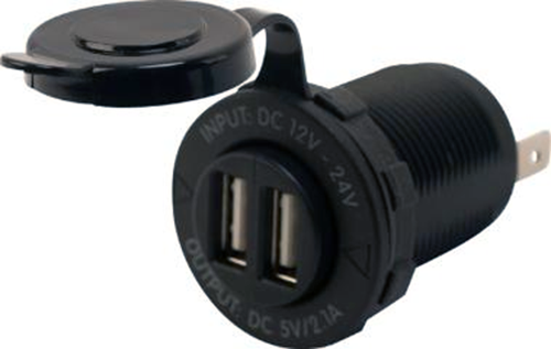 Sea Dog 426503 Sea-Dog Double USB Power Socket w/o Light