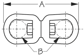 Sea Dog 182106 SeaDog Investment Cast 316 SS 2-9/16" Eye & Eye Swivel