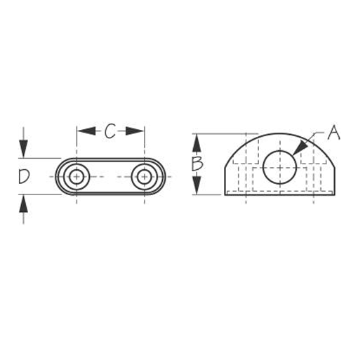 Sea Dog 82016 Fairlead 5/8" Nylon
