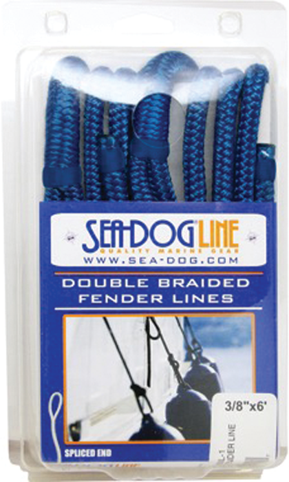 Sea Dog 302106006RD-1 Premium Double Braided Nylon Fender Line, 1/4" Ã— 6', Red pr.