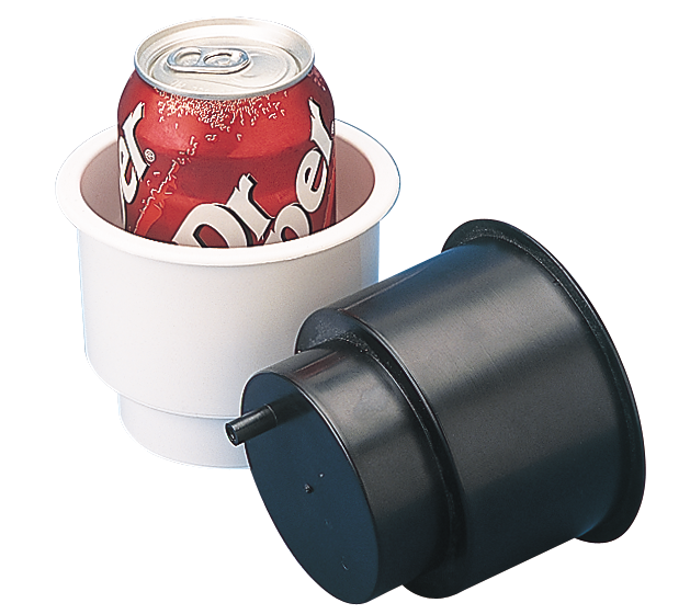 Sea Dog 588060N SeaDog Flush Mount Combo Drink Holder w/Drain Fitting, Black