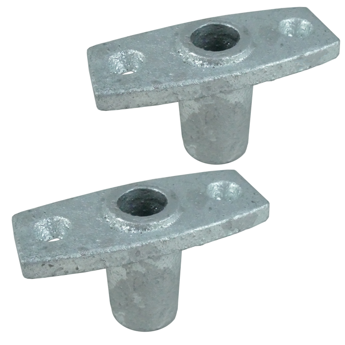 Sea Dog 580880-1 Sea-Dog Top Mount Oarlock Socket, Galvanized, 1 pr.