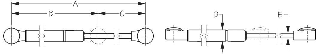 Sea Dog 321462-1 Sea-Dog Gas Filled Lift Spring