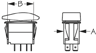 Sea Dog 420212-1 Contura Rocker Switch (SPST) Illuminated Mom On/Off