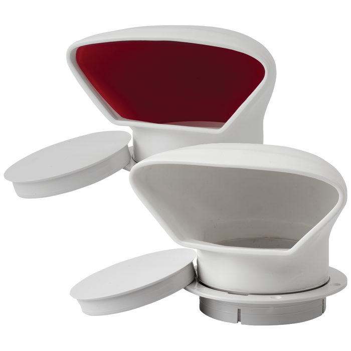 Sea Dog 727140-3 SeaDog PVC Low Profile Cowl Vent & Snap On Deck Plate